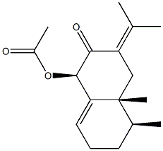 (1R)-1-Acetoxy-3,4,4a,5,6,7-hexahydro-4aβ,5β-dimethyl-3-(1-methylethylidene)-2(1H)-naphthalenone