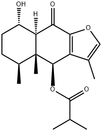 2-Methylpropanoic acid [(4S)-4,4a,5,6,7,8,8aα,9-octahydro-8α-hydroxy-3,4aβ,5-trimethyl-9-oxonaphtho[2,3-b]furan-4β-yl] ester