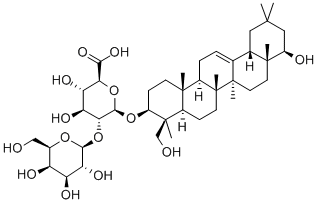 b-D-Glucopyranosiduronic acid, (3b,4b,22b)-22,23-dihydroxyolean-12-en-3-yl 2-O-b-D-galactopyranosyl-