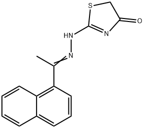 2-[2-[1-(1-萘基)亚乙基]肼基]-4(5H)-噻唑酮