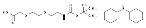 2-[2-(BOC-氨基)乙氧基]乙氧基乙酸 二环己基铵盐