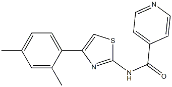 N-[4-(2,4-二甲苯基)-2-噻唑基]-4-吡啶甲酰胺