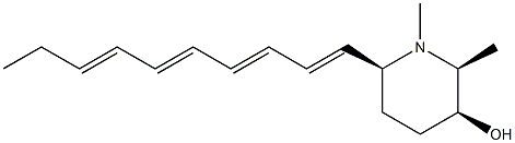 3-Piperidinol, 6-(1,3,5,7-decatetraenyl)-1,2-dimethyl-, (2R,3R,6R)-rel-(-)- (9CI)