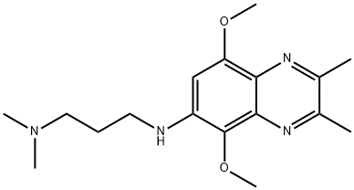 5,8-DIMETHOXY-6-((3-(DIMETHYLAMINO)PROPYL)AMINO)-2,3-DIMETHYLQUINOXALINE