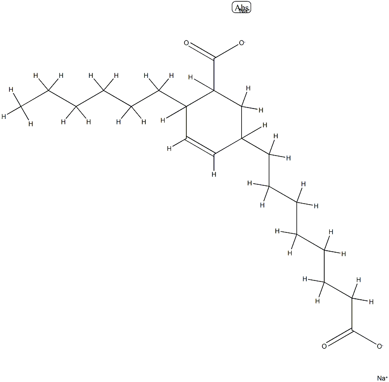 disodium 5(or 6)-carboxylato-4-hexylcyclohex-2-ene-1-octanoate