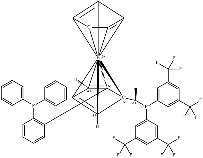 (R)-(-)-1-[(R)-2-(2'-二苯基膦苯基)二茂铁]乙基(二-3,5-三氟甲基苯基)膦