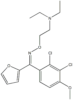 Methanone, (2,3-dichloro-4-methoxyphenyl)-2-furanyl-, o-(2-(diethylamino)ethyl)oxime