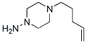 1-Piperazinamine,4-(4-pentenyl)-(9CI)