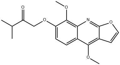 1-[(4,8-Dimethoxyfuro[2,3-b]quinolin-7-yl)oxy]-3-methyl-2-butanone