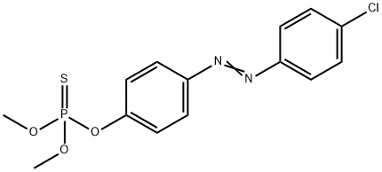 Thiophosphoric acid O,O-dimethyl O-[p-(p-chlorophenylazo)phenyl] ester