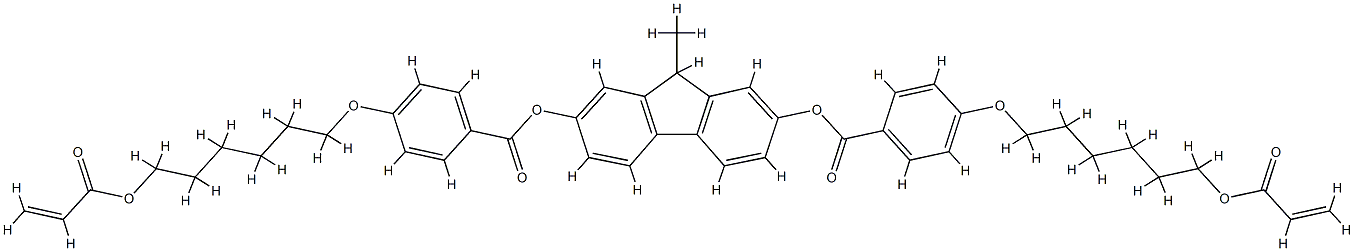 4-[[6-(1-oxo-2-propenyl)oxy]hexyl]oxy]-benzoic acid,9-methyl-9H-fluorene-2,7-diyl ester