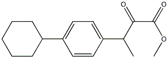 Methyl 3-(4-cyclohexylphenyl)-2-oxobutanoate