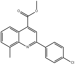 2-(4-氯苯基)-8-甲基-4-喹啉甲酸甲酯