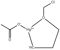 Acetyloxy[3-(chloromethoxy)propyl]mercury(II)