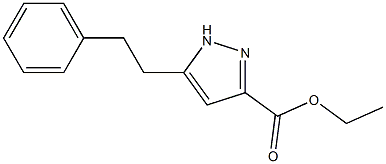 1H-Pyrazole-3-carboxylic acid, 5-(2-phenylethyl)-, ethyl ester