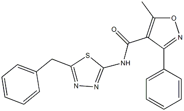 N-(5-benzyl-1,3,4-thiadiazol-2-yl)-5-methyl-3-phenyl-1,2-oxazole-4-carboxamide