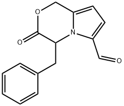 1H-Pyrrolo[2,1-c][1,4]oxazine-6-carboxaldehyde, 3,4-dihydro-3-oxo-4-(phenylmethyl)-