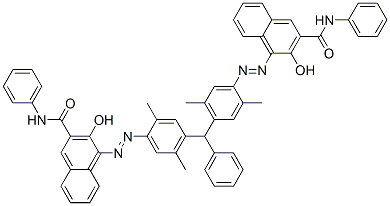 4,4'-[(phenylmethylene)bis[(2,5-dimethyl-4,1-phenylene)azo]]bis[3-hydroxy-N-phenylnaphthalene-2-carboxamide]