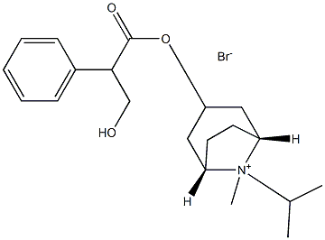 (exo,syn)-(±)-3-(3-hydroxy-1-oxo-2-phenylpropoxy)-8-isopropyl-8-methyl-8-azoniabicyclo[3.2.1]octane bromide