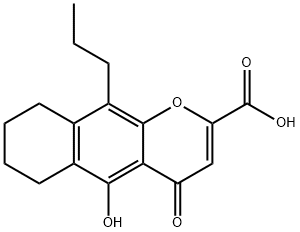 6,7,8,9-Tetrahydro-5-hydroxy-4-oxo-10-propyl-4H-naphtho[2,3-b]pyran-2-carboxylic acid