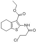 1-BENZOTHIOPHENE-3-CARBOXYLIC ACID, 2-[(3-CHLORO-1-OXOPROPYL)AMINO]-4,5,6,7-TETRAHYDRO-, ETHYL ESTER