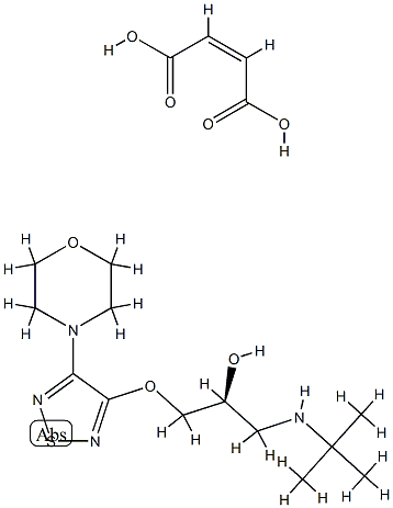 (S)-3-[3-(tert-butylamino)-2-hydroxypropoxy]-4-morpholino-1,2,5-thiadiazole] maleate