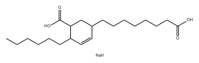 5-(7-carboxylatoheptyl)-2-hexylcyclohex-3-ene-1-carboxylate