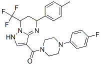 [4-(4-fluorophenyl)piperazin-1-yl]-[4-(4-methylphenyl)-2-(trifluoromethyl)-1,5,9-triazabicyclo[4.3.0]nona-5,7-dien-7-yl]methanone