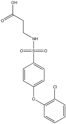 3-((4-(2-氯苯氧基)苯基)磺酰氨基)丙酸