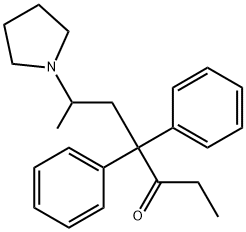 3-Heptanone, 4,4-diphenyl-6-(1-pyrrolidinyl)-