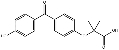 2-(4-(4-Hydroxybenzoyl)phenoxy)-2-methylpropanoic acid