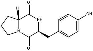 Pyrrolo[1,2-a]pyrazine-1,4-dione, hexahydro-3-[(4-hydroxyphenyl)methyl]-, (3S,8aR)-