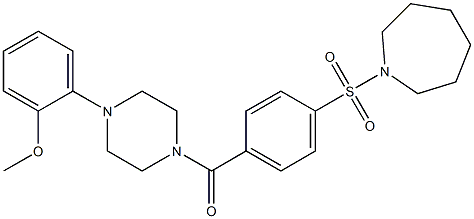 [4-(azepan-1-ylsulfonyl)phenyl]-[4-(2-methoxyphenyl)piperazin-1-yl]methanone