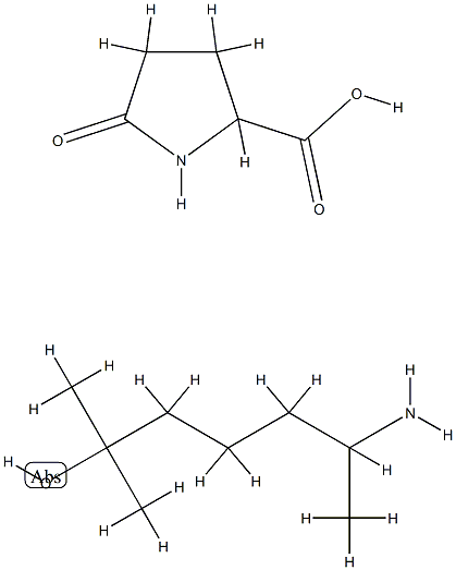 5-oxo-DL-proline, compound with 6-amino-2-methylheptan-2-ol (1:1)