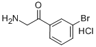 2-Amino-1-(3-bromophenyl)ethan-1-one hydrochloride