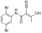 2-CYANO-N-(2,5-DIBROMOPHENYL)-3-HYDROXY-2-BUTENAMIDE