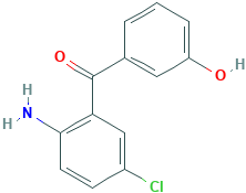 (2-AMINO-5-CHLOROPHENYL)(3-HYDROXYPHENYL)METHANONE