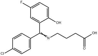 Butanoic acid, 4-[[(4-chlorophenyl)(5-fluoro-2-hydroxyphenyl)methylene]amino]-