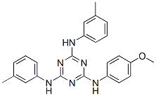 N2-(4-Methoxyphenyl)-N4,N6-bis(3-methylphenyl)-1,3,5-triazine-2,4,6-triamine