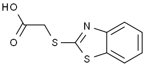 (2-benzothiazolylthio)-aceticaci