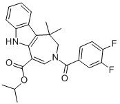 isopropyl 3-(3,4-difluorobenzoyl)-1,1-dimethyl-1,2,3,4,5,5a,6,10b-octahydroazepino[4,5-b]indole-5-carboxylate