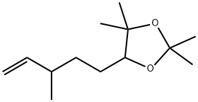 2,2,4,4-tetramethyl-5-(3-methylpent-4-en-1-yl)-1,3-dioxolane