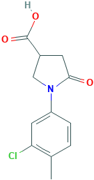 3-pyrrolidinecarboxylic acid, 1-(3-chloro-4-methylphenyl)-5-oxo-