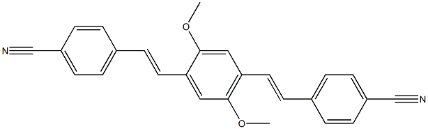 4,4'-((1E,1'E)-(2,5-dimethoxy-1,4-phenylene)bis(ethene-2,1-diyl))dibenzonitrile