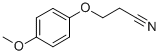 3-(4-methoxyphenoxy)propanenitrile