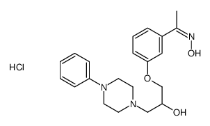 1-[3-[(Z)-N-hydroxy-C-methylcarbonimidoyl]phenoxy]-3-(4-phenylpiperazin-1-ium-1-yl)propan-2-ol,chloride