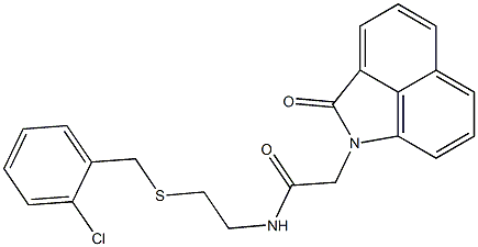 n-[2-[(2-chlorophenyl)methylsulfanyl]ethyl]-2-(2-oxobenzo[cd]indol-1-yl)acetamide