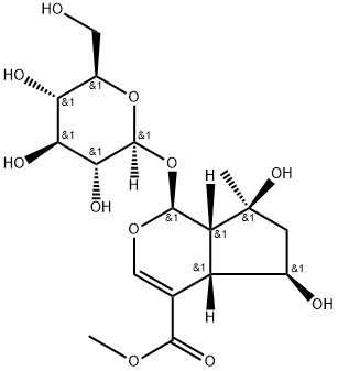 (1S)-1α-(β-D-Glucopyranosyloxy)-1,4aα,5,6,7,7aα-hexahydro-5α,7α-dihydroxy-7β-methylcyclopenta[c]pyran-4-carboxylic acid methyl ester