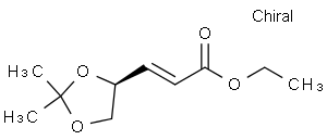 (S)-(+)-3-(2,2-二甲基-1,3-二氧杂环戊烷-4-基)-2-丙烯酸乙酯,主要为反式