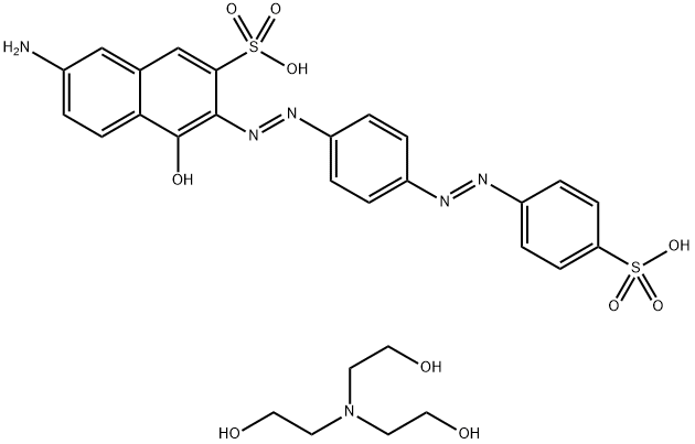 7-Amino-4-hydroxy-3-[4-[4-(sulfophenyl)azo]phenylazo]-2-naphthalenesulfonic acid, di[tris(2-hydroxyethyl)ammonium salt